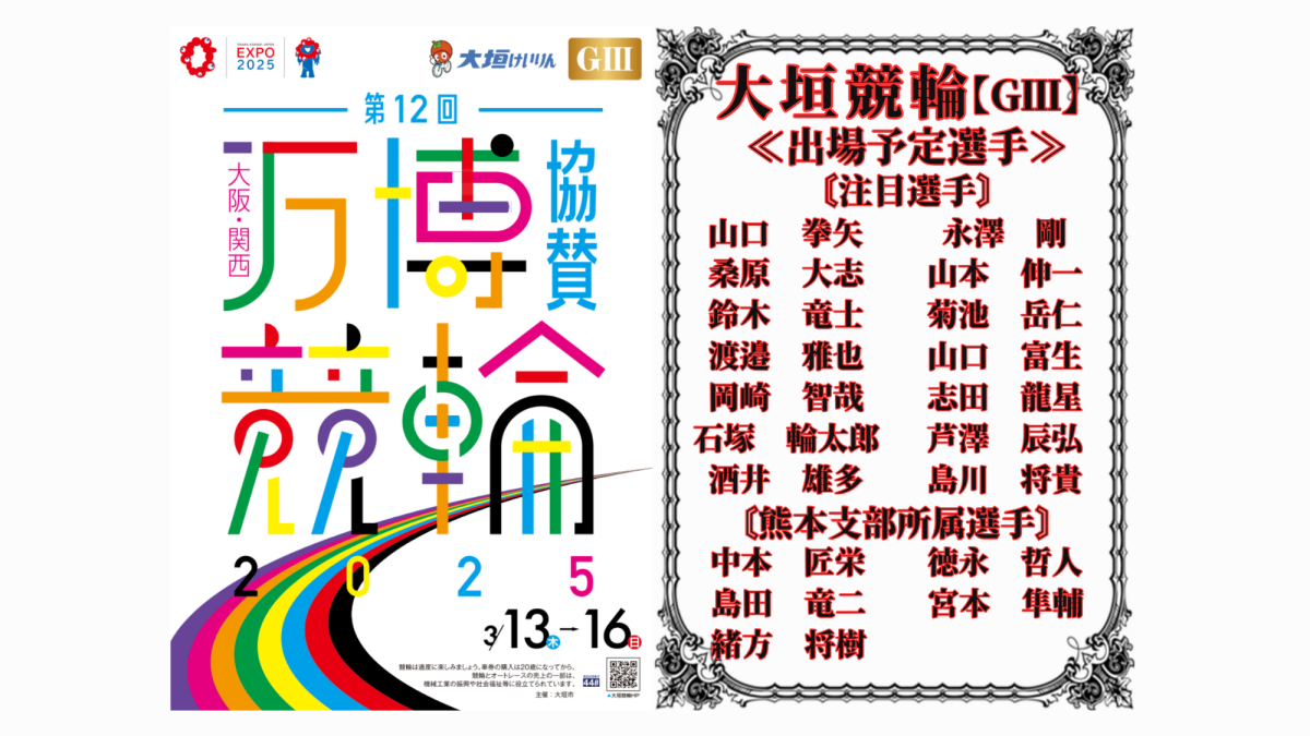 大垣競輪【ＧⅢ】大阪・関西万博協賛競輪