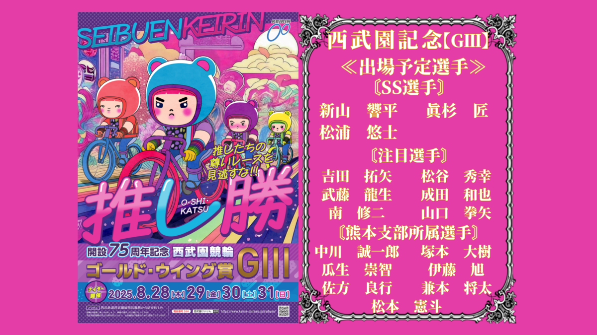 西武園記念【ＧⅢ】ゴールドウイング賞