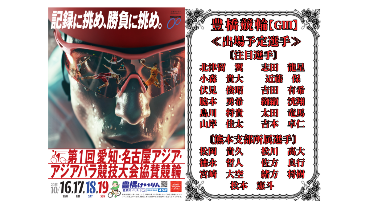 豊橋競輪【ＧⅢ】アジア・アジアパラ大会協賛競輪