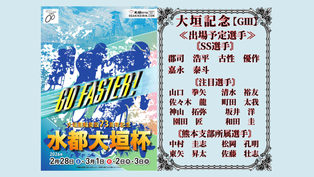 大垣記念【ＧⅢ】水都大垣杯